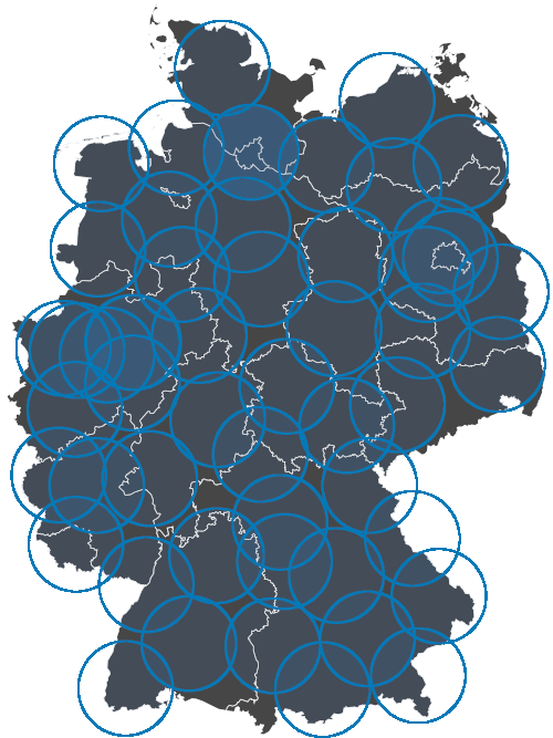 deutschlandweites Netzwerk